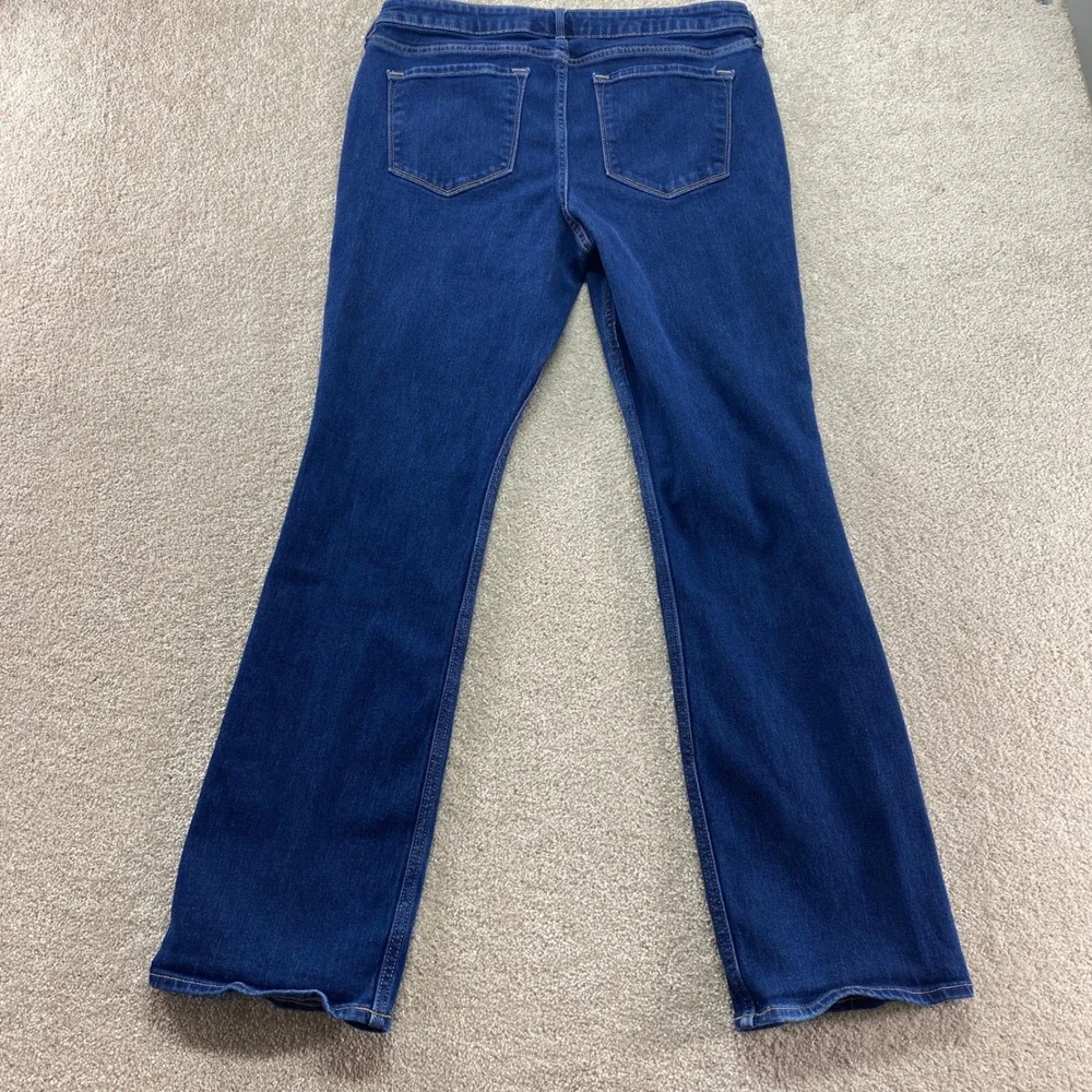Old Navy Wow Boot-Cut Jeans Womens 14 Blue Mid-Rise Stretch Denim‎